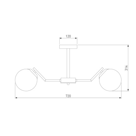 Потолочная люстра Eurosvet Frost 70154/6 латунь
