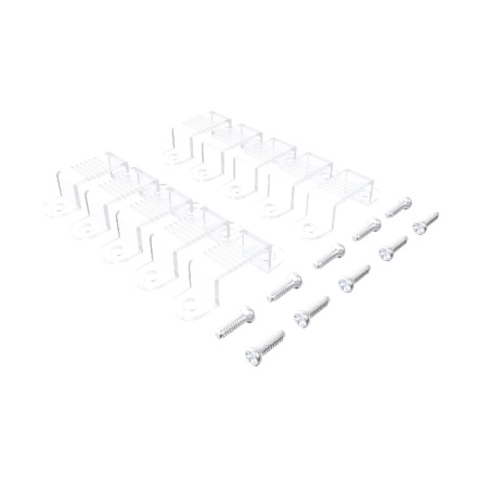 Комплект пластиковых держателей Apeyron для 8мм неона мини/двустороннего для бокового крепления 09-48-10 (10 шт.)