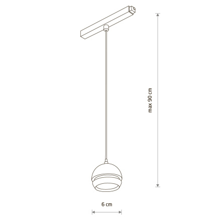Трековый магнитный светильник Nowodvorski Lvm Slot Black 10653