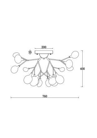 Потолочная люстра Freya Florencia FR5049CL-27W2
