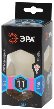 Лампа светодиодная Эра E27 11W 4000K F-LED A60-11W-840-E27 frost Б0035036