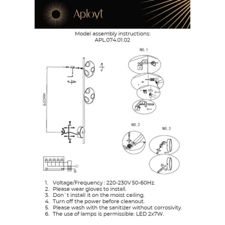 Бра Aployt Tereze APL.074.01.02