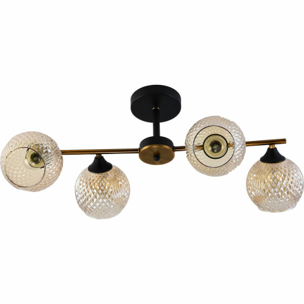 Люстра на штанге Reluce 11341-0.3-04 GOLD BRONZE+BK