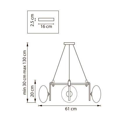 Подвесная люстра Lightstar Gamma G9 737136