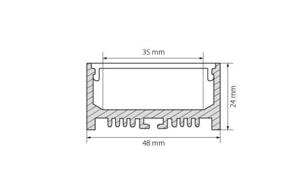 Профиль Arlight ARH-LINE-2448-2000 ANOD 018684