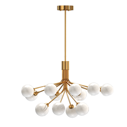 Люстра на штанге Milosh Tendence Lola 0856CL-12CO