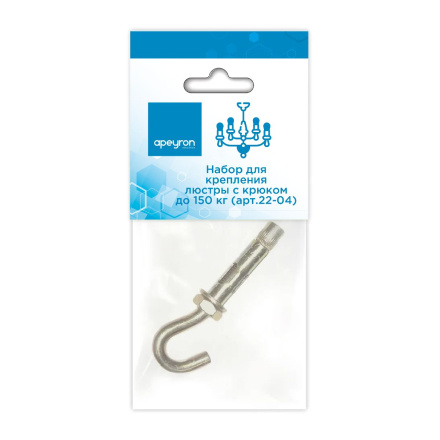 Набор для крепления люстры с крюком (до 150 кг) Apeyron 22-04