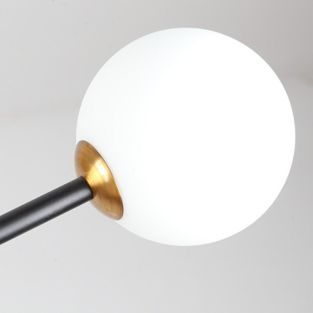 Люстра на штанге Delight Collection Bistro Globe 9389P/9 black/gold