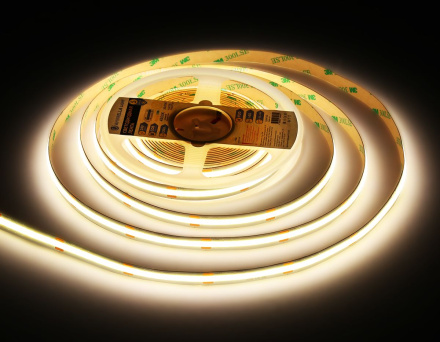 Светодиодная лента Ambrella Light Illumination COB 528Led/14W m/ 24V IP20 4500K/ 5m*10mm*2mm (2 конт.) GS4752