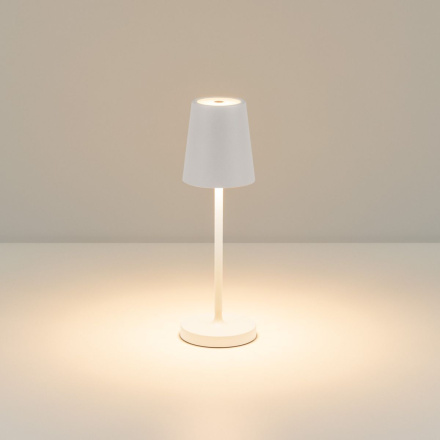 Настольная лампак с аккумулятором Arlight SP-DAISY-TAB-1.5W Warm3000-MIX (WH, 90 deg) (IP54 Металл) 044378