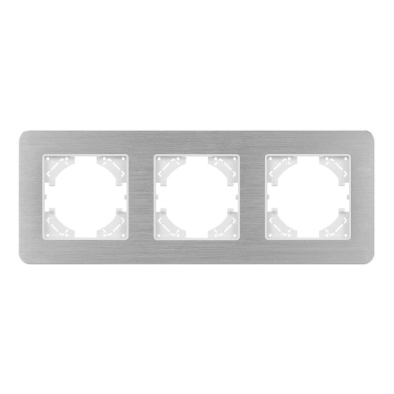 Рамка на 3 поста алюминиевая Arlight FRM-AKIRY-AL-3-SR 049728