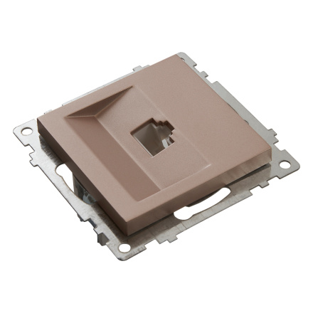 Розетка компьютерная 1-местная Stekker Катрин 39599