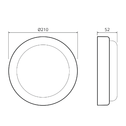 Настенно-потолочный светильник Gauss Lite 126418330