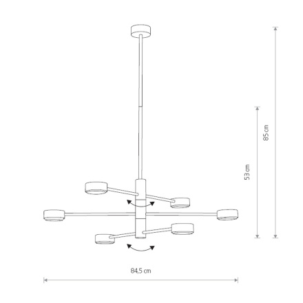 Люстра на штанге Nowodvorski Orbit 7946