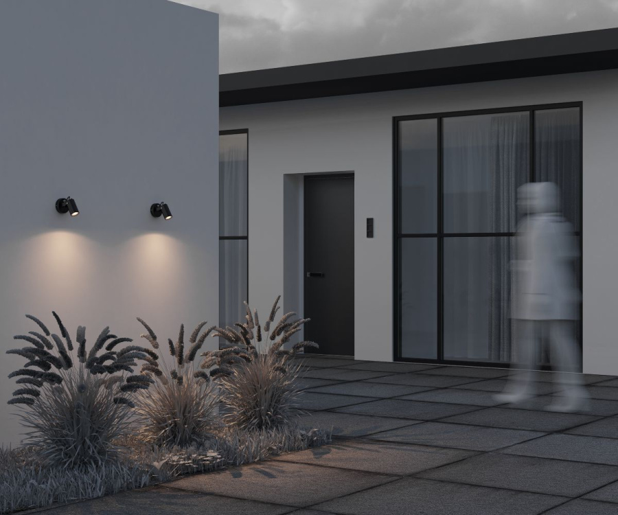 Уличный настенный светильник Maytoni Scope O025WL-01B