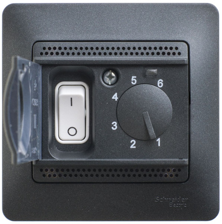 Термостат электронный теплого пола с датчиком, от +5 до +50°C, 10A (в сборе) GSL000738