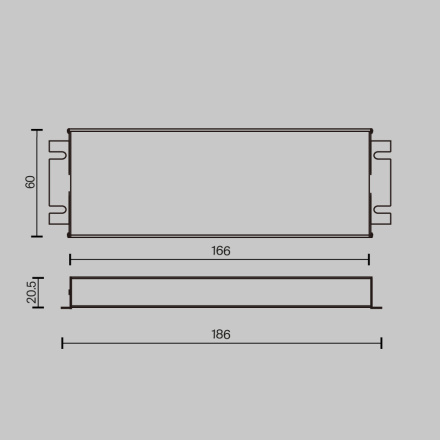 Источник напряжения Maytoni Triac 60Вт DC24В IP67 734001
