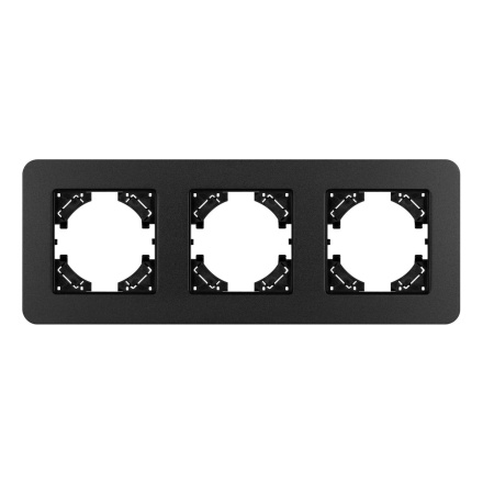 Рамка на 3 поста алюминиевая Arlight FRM-AKIRY-SFAL-3-BK 049741