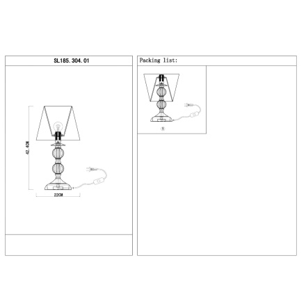 Настольная лампа ST Luce Grazia SL185.304.01