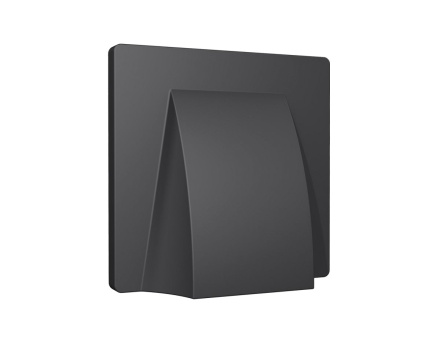 Лицевая панель Alfa (Графит мягкое касание) для вывода кабеля Quant Ambrella Volt AP9158