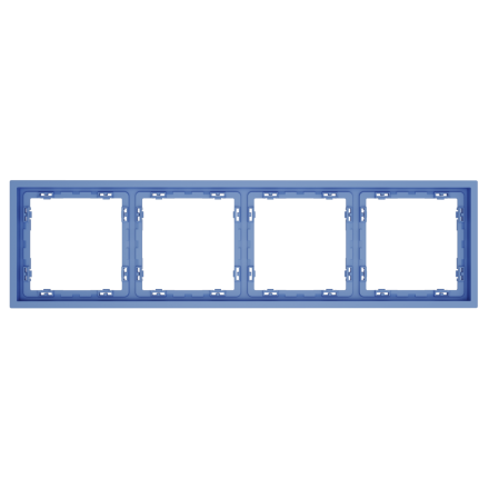 Рамка пластиковая Voltum S70 на 4 поста, (деним) VLS100415