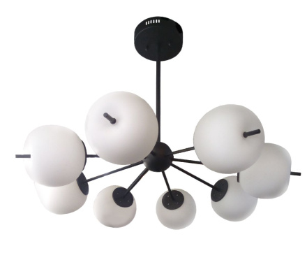 Люстра на штанге Elvan LU-9326/8-6W-WW-BkWh