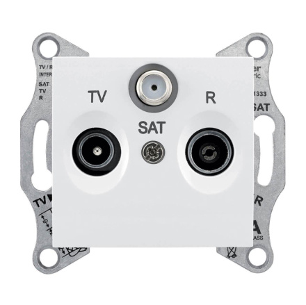 Розетка TV/R/SAT оконечная Schneider Electric Sedna 1dB SDN3501321