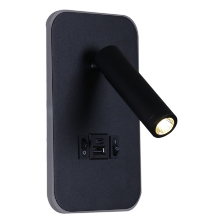 Спот Reluce 86204-9.2-001KT LED12W+USB BK