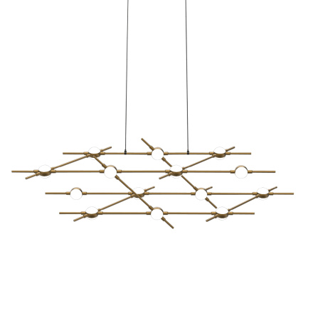 Подвесная люстра DeLight Collection Molecular MD18001067-14A black/gold