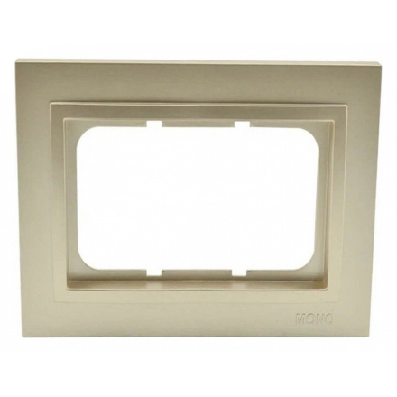 Рамка двойная для розетки Mono Electric Despina титан 102-220000-165