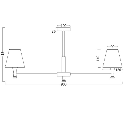Люстра на штанге Freya Perfetto FR5098PL-08BBS