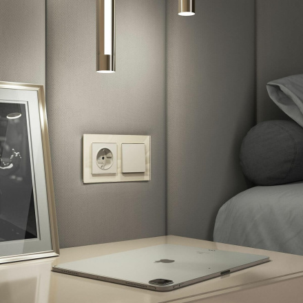 Выключатель одноклавишный Werkel 4690389184543 W1110062