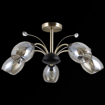 Люстра на штанге Illumico IL9737-5CSQ-29 BK AB