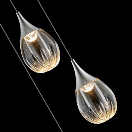 Подвесной светильник Delight Collection Stilla MD24001004-3A chrome/clear