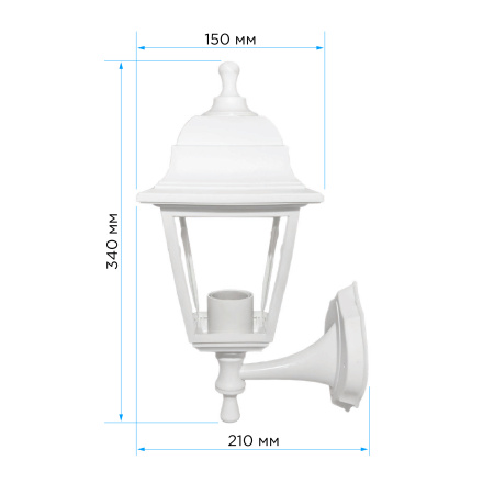 Уличный настенный светильник Apeyron Леда 11-11БЕЛ