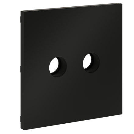 Накладка для розетки телевизионной оконечной TV+SAT Voltum S70 (черный матовый) VLS001608