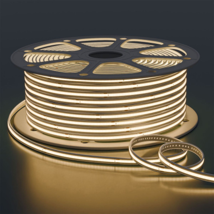 Светодиодная лента Apeyron 220В COB 9Вт/м 3000К 50м IP65 10-110