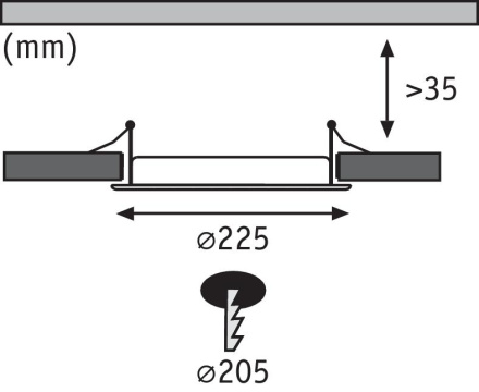 Встраиваемый светодиодный светильник Paulmann Premium Line Panel 92034