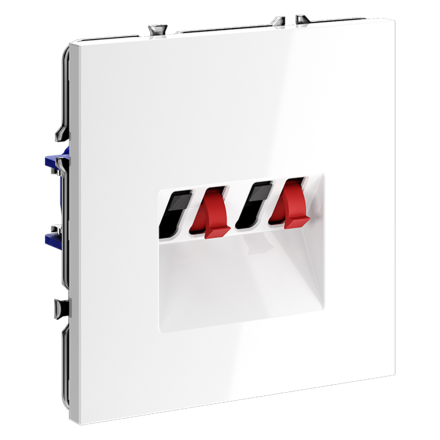 Розетка акустическая Voltum S70 VLS060301 (белый глянцевый)