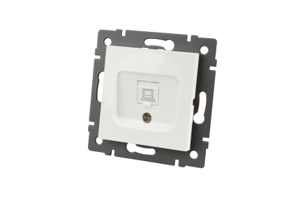 Механизм компьютерной розетки Arlight SCT-MPC1-PL-WH-V (RJ-45, CAT6) 049842