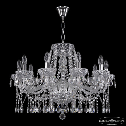 Подвесная люстра Bohemia Ivele Crystal 5413/10/240 Ni Clear/M-1F