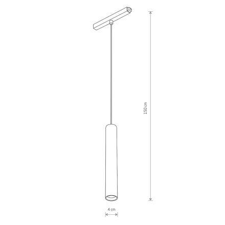 Трековый магнитный светильник Nowodvorski Lvm Roller Black 10652