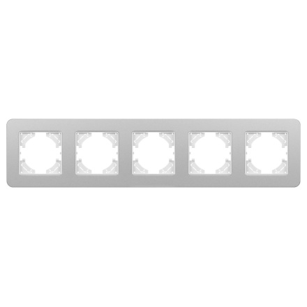 Рамка на 5 постов алюминиевая Arlight FRM-AKIRY-SFAL-5-SR 049746