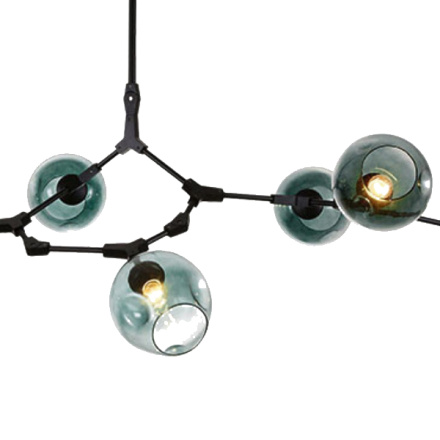 Подвесная люстра Delight Collection Bubble 7058/7B black/smoky