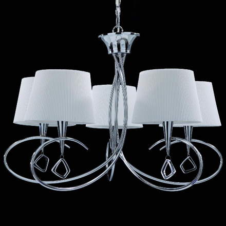 Подвесная люстра Mantra Mara Chrome - White 1641