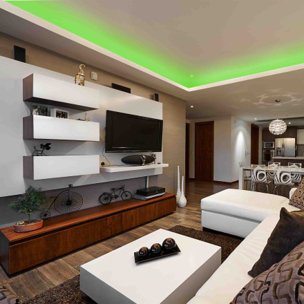 Светодиодная лента Apeyron 12В СТ 4,8Вт/м smd3528, 60д/м IP20 5м зеленая 00-34