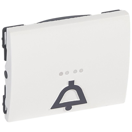 Лицевая панель Legrand Galea Life переключателя на 2 направления с подсветкой Звонок белая 771012