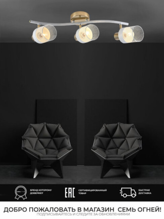 Спот Seven Fires Felikian SF4704/3C-FGD-WT