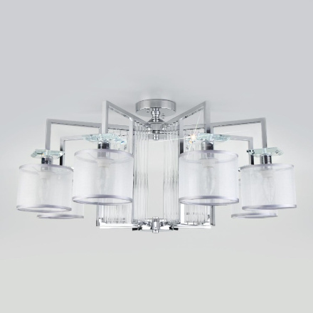 Потолочная люстра Eurosvet Fargo 60123/8 хром Smart (60108/8)