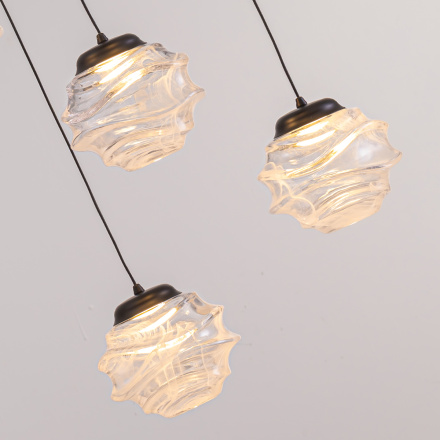 Подвесной светильник Delight Collection MD25030003-3A matt black/clear